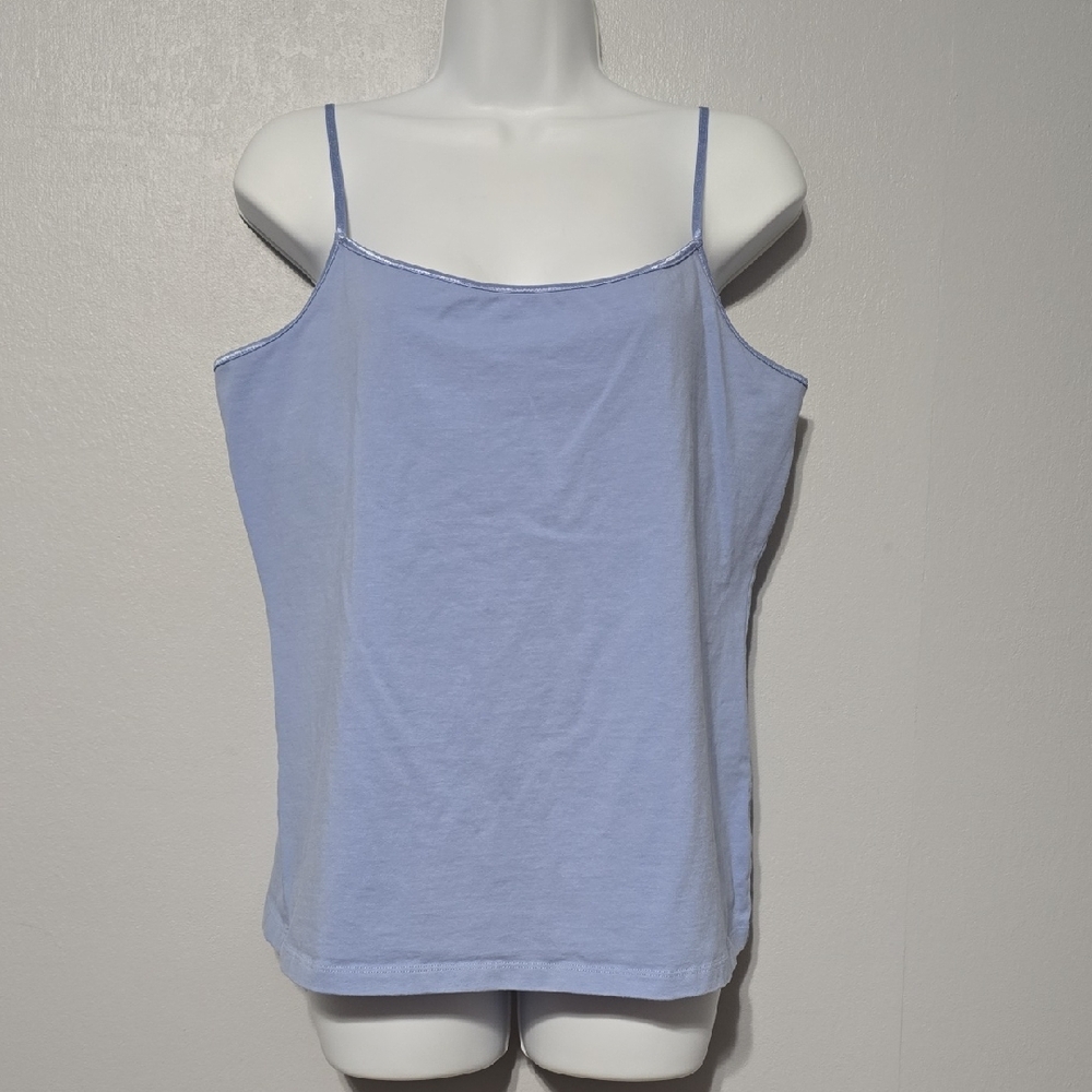 New Directions Blue Fitted Sleeveless Camisole